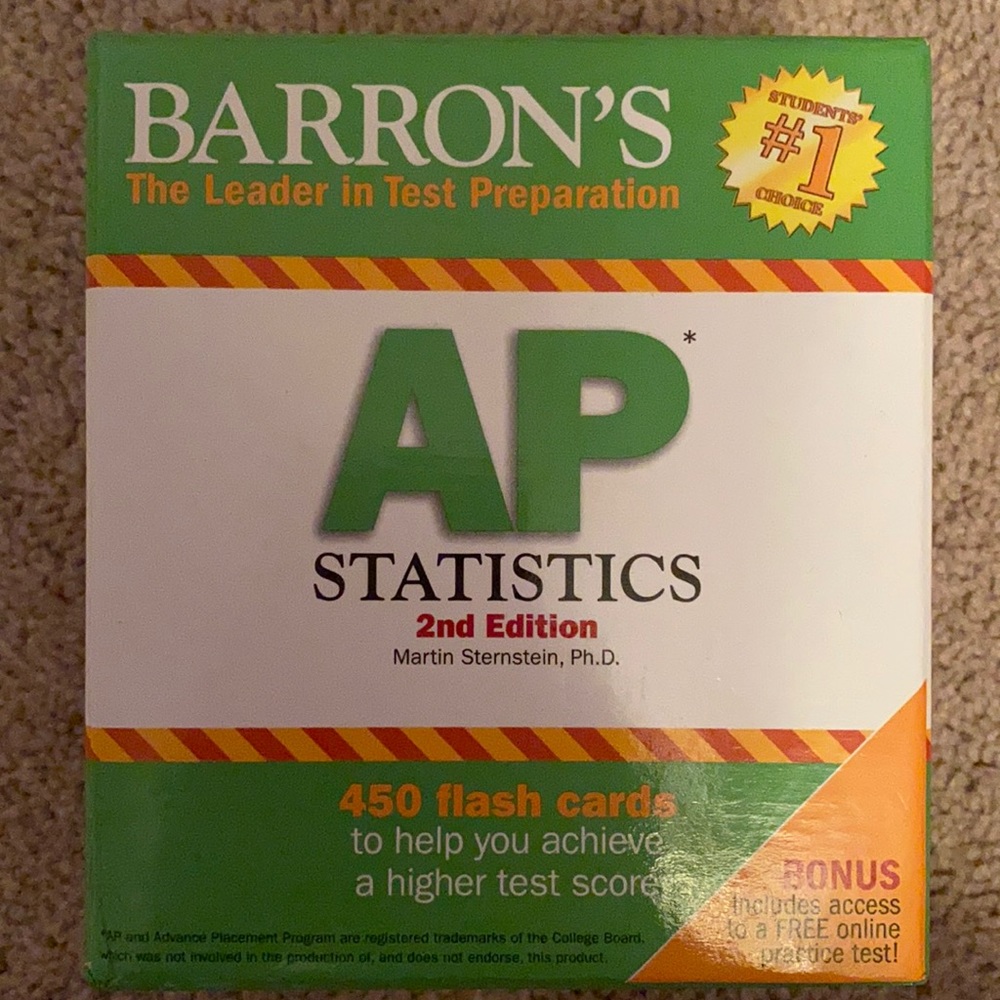 Barron’s AP Statistics Flashcards